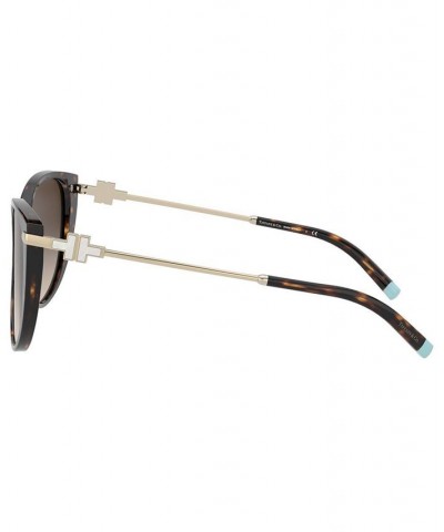 Women's Sunglasses TF4178 57 BLACK ON TIFFANY BLUE/POLAR GREY GRADIENT $117.72 Womens