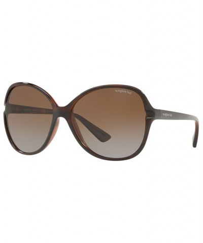 Polarized Sunglasses HU2001 60 BROWN/BROWN POLARIZED $30.94 Unisex