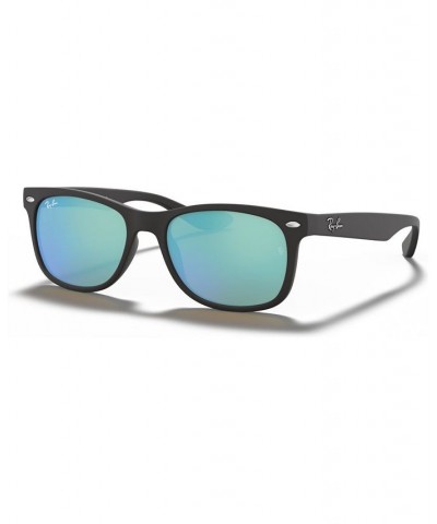 Ray-Ban Junior Sunglasses RJ9052S NEW WAYFARER ages 7-10 Black Matte/Blue Mirror $16.53 Unisex