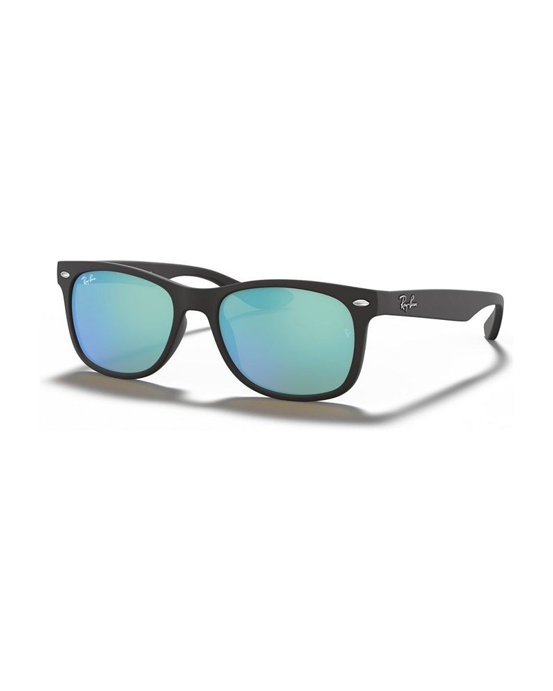 Ray-Ban Junior Sunglasses RJ9052S NEW WAYFARER ages 7-10 Black Matte/Blue Mirror $16.53 Unisex