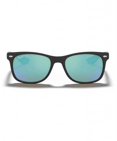 Ray-Ban Junior Sunglasses RJ9052S NEW WAYFARER ages 7-10 Black Matte/Blue Mirror $16.53 Unisex