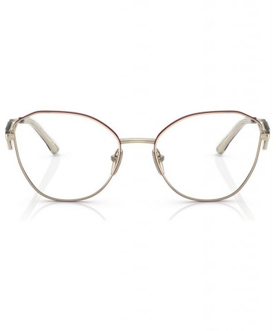 Women's Irregular Eyeglasses PR 52ZV53-O Pink Gold-Tone $73.61 Womens