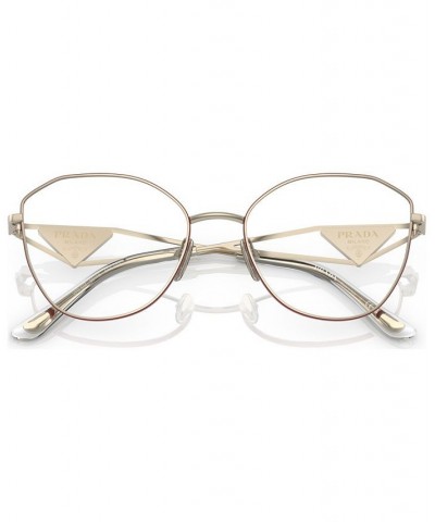 Women's Irregular Eyeglasses PR 52ZV53-O Pink Gold-Tone $73.61 Womens