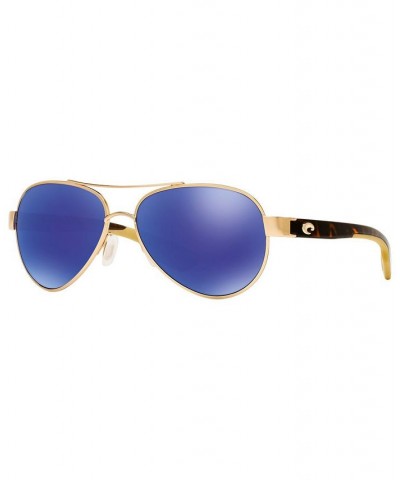 Polarized Sunglasses CDM LORETO 06S000172 57P GOLD LIGHT/ BLUE MIRROR POLAR $34.30 Unisex