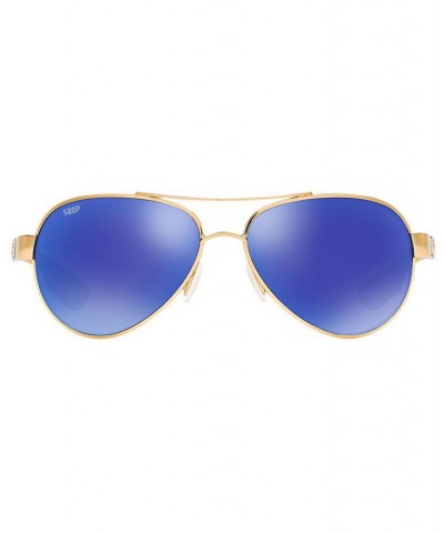 Polarized Sunglasses CDM LORETO 06S000172 57P GOLD LIGHT/ BLUE MIRROR POLAR $34.30 Unisex