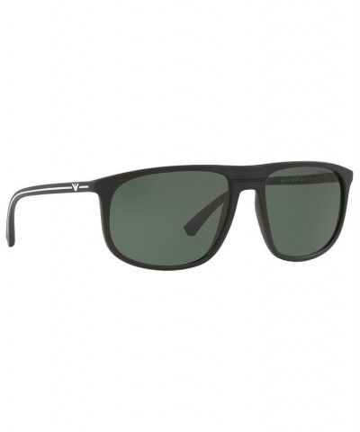 Sunglasses EA4118 59 BLACK RUBBER / GREEN $20.79 Unisex