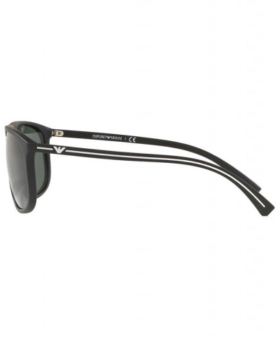 Sunglasses EA4118 59 BLACK RUBBER / GREEN $20.79 Unisex