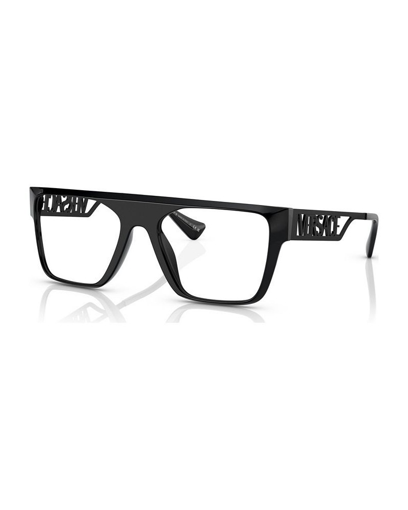 Men's Rectangle Eyeglasses VE3326U55-X Black $28.30 Mens