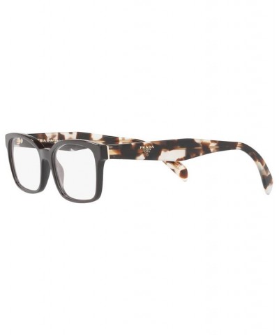 Women's Rectangle Low Bridge Fit Eyeglasses PR 18TVF Brown $64.20 Womens