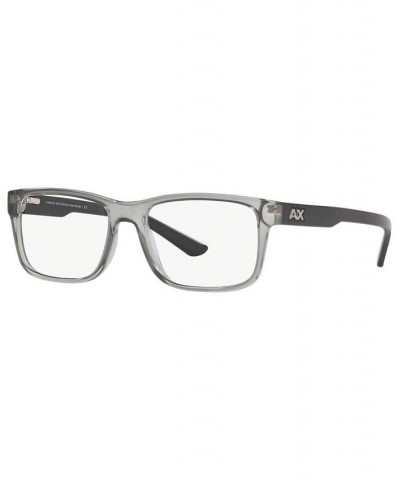 Armani Exchange AX3016 Men's Square Eyeglasses Light Gray $33.32 Mens