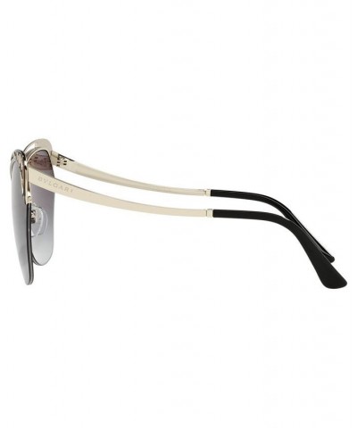 Women's Sunglasses BV6161 60 PALE GOLD/BLACK/GREY GRADIENT $62.79 Womens