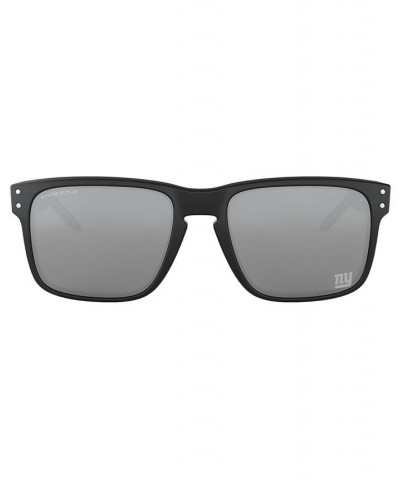 NFL Collection Sunglasses New York Giants OO9102 55 HOLBROOK NYG MATTE BLACK/PRIZM BLACK $38.43 Unisex