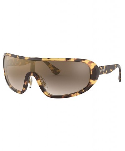 Sunglasses MU 06VS 33 LIGHT HAVANA/BROWN GRAD GREY MIRROR GOLD $46.67 Unisex