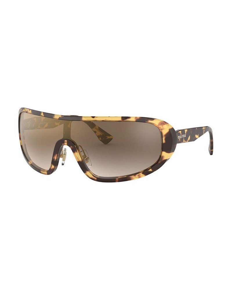 Sunglasses MU 06VS 33 LIGHT HAVANA/BROWN GRAD GREY MIRROR GOLD $46.67 Unisex