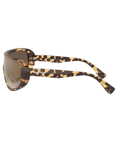 Sunglasses MU 06VS 33 LIGHT HAVANA/BROWN GRAD GREY MIRROR GOLD $46.67 Unisex