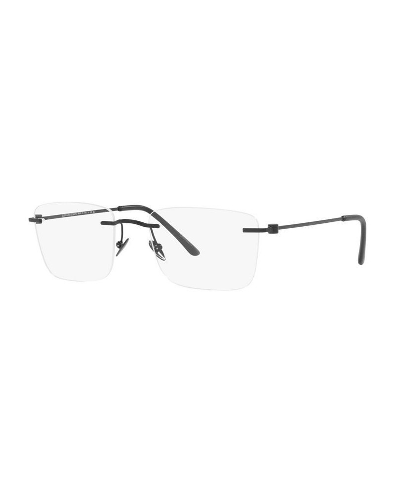 AR5124 Men's Rectangle Eyeglasses Matte Black $89.88 Mens