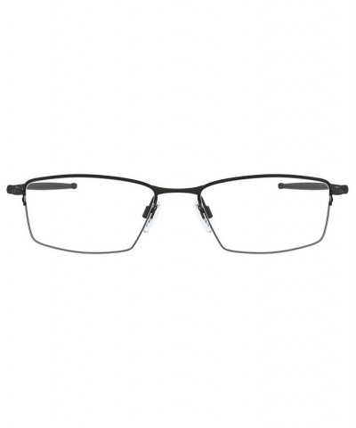 OX5113 Lizard Men's Rectangle Eyeglasses Black $60.00 Mens