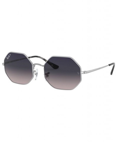 Unisex OCTAGON Polarized Sunglasses RB1972 54 SILVER/BLUE GRADIENT POLAR $59.64 Unisex