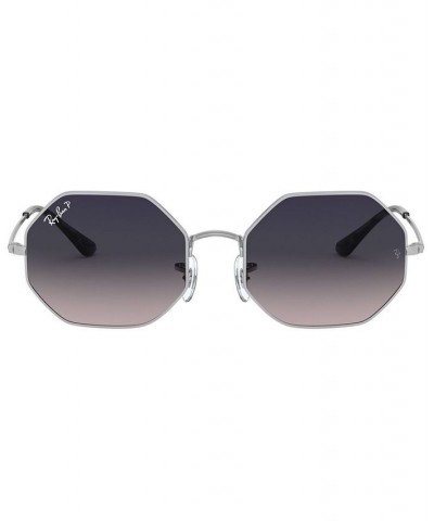 Unisex OCTAGON Polarized Sunglasses RB1972 54 SILVER/BLUE GRADIENT POLAR $59.64 Unisex