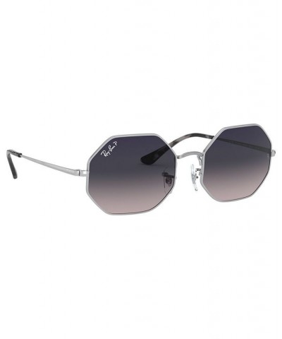 Unisex OCTAGON Polarized Sunglasses RB1972 54 SILVER/BLUE GRADIENT POLAR $59.64 Unisex