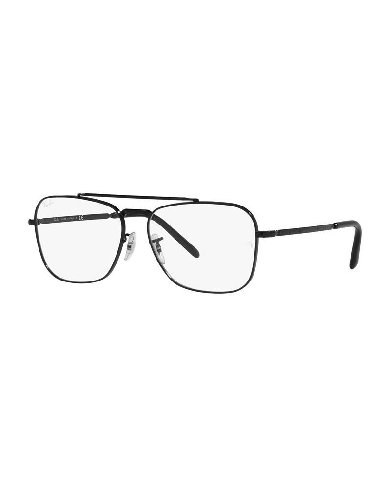 RB3636V New Caravan Unisex Square Eyeglasses Black $34.01 Unisex