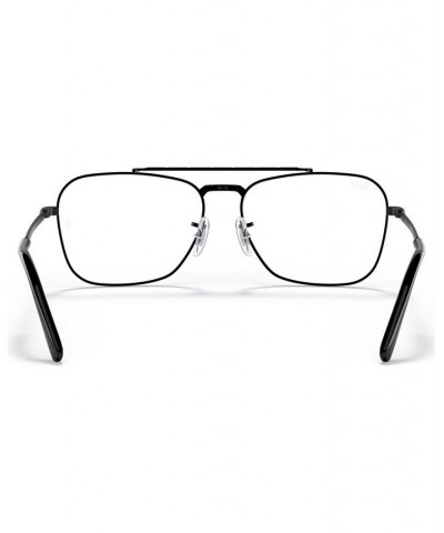 RB3636V New Caravan Unisex Square Eyeglasses Black $34.01 Unisex