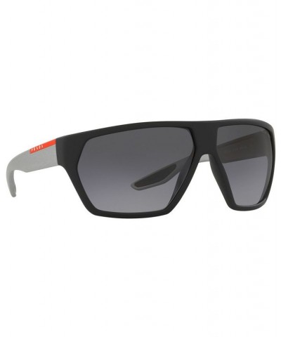 Men's Polarized Sunglasses PS 08US 67 BLACK RUBBER/POLAR GREY GRADIENT $27.44 Mens