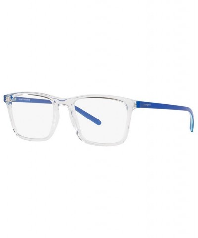 AN7209 Frog Face Unisex Rectangle Eyeglasses Matte Navy Blue $24.92 Unisex