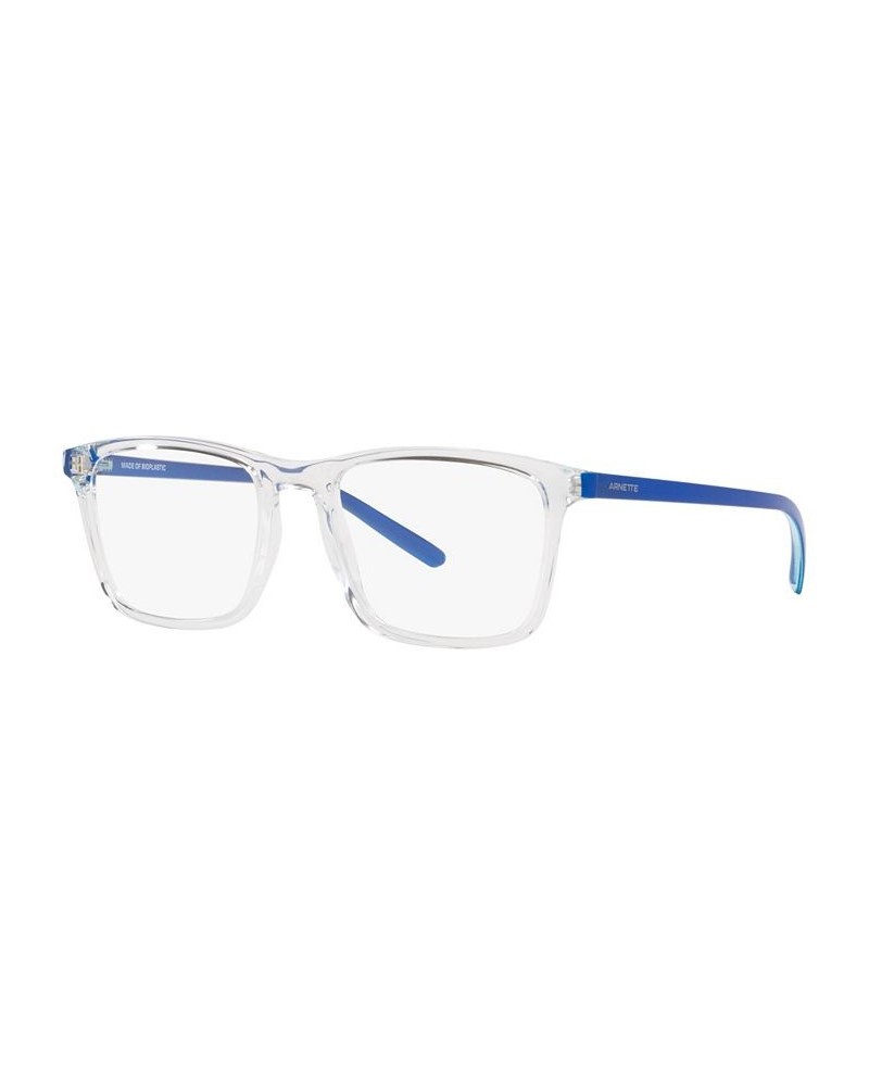 AN7209 Frog Face Unisex Rectangle Eyeglasses Matte Navy Blue $24.92 Unisex