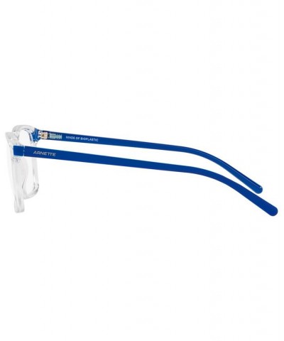 AN7209 Frog Face Unisex Rectangle Eyeglasses Matte Navy Blue $24.92 Unisex