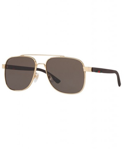 Sunglasses GG0422S 60 GOLD SHINY / BROWN $74.87 Unisex