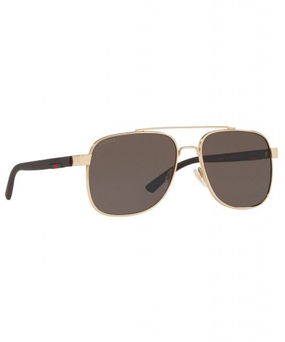 Sunglasses GG0422S 60 GOLD SHINY / BROWN $74.87 Unisex