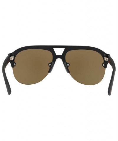 Sunglasses GG0170S BLACK MATTE / BLUE MIRROR $100.05 Unisex