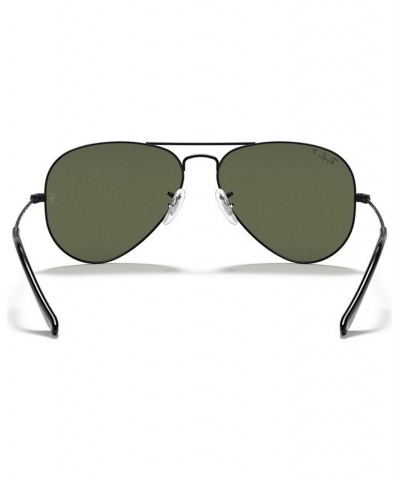 Polarized Sunglasses RB3025 AVIATOR CLASSIC BLACK/GREEN POLAR $57.51 Unisex