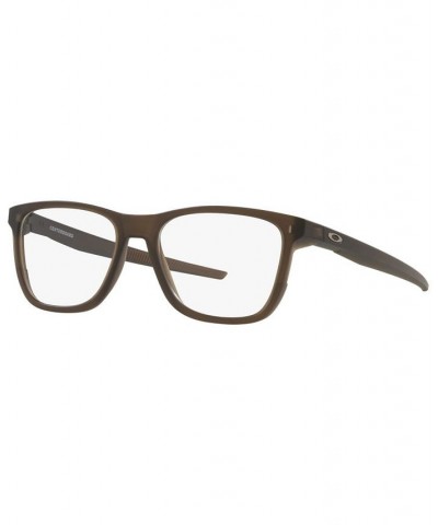 OX8163 Centerboard Men's Round Eyeglasses Satin Brown Smoke $16.40 Mens