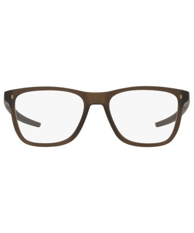 OX8163 Centerboard Men's Round Eyeglasses Satin Brown Smoke $16.40 Mens