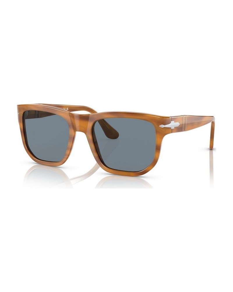 Unisex Sunglasses 0PO3306S9605655W Striped Brown $35.16 Unisex