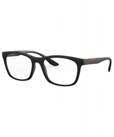 PS 02NV Men's Square Eyeglasses Black $31.92 Mens