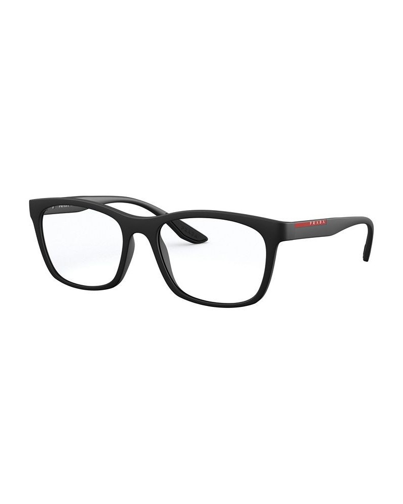 PS 02NV Men's Square Eyeglasses Black $31.92 Mens