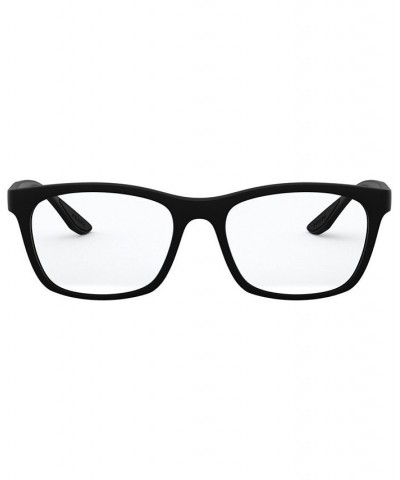 PS 02NV Men's Square Eyeglasses Black $31.92 Mens