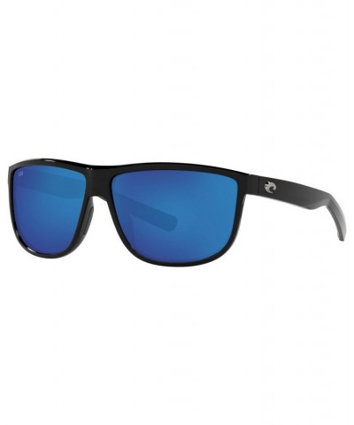 RINCONDO Polarized Sunglasses 6S9010 61 11 SHINY BLACK/BLUE MIRROR 580G $35.49 Unisex