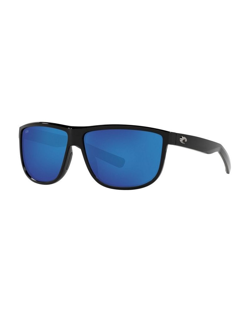 RINCONDO Polarized Sunglasses 6S9010 61 11 SHINY BLACK/BLUE MIRROR 580G $35.49 Unisex