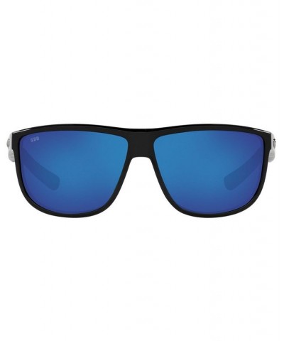 RINCONDO Polarized Sunglasses 6S9010 61 11 SHINY BLACK/BLUE MIRROR 580G $35.49 Unisex