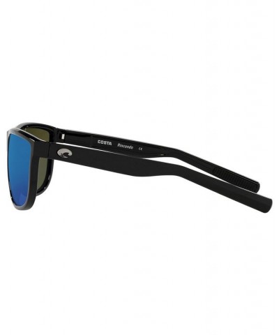 RINCONDO Polarized Sunglasses 6S9010 61 11 SHINY BLACK/BLUE MIRROR 580G $35.49 Unisex