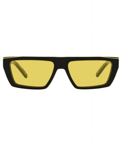 Men's Sunglasses AN4281 56 BLACK/YELLOW/BLACK/YELLOW $26.25 Mens