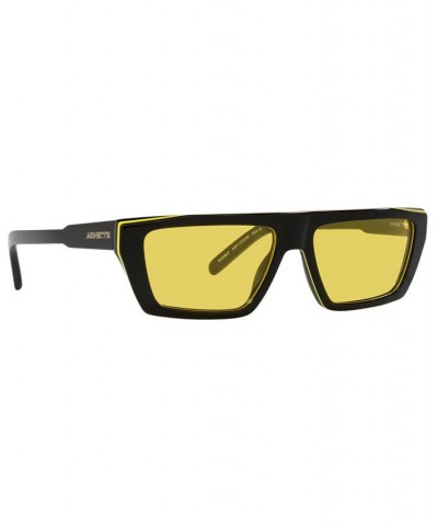 Men's Sunglasses AN4281 56 BLACK/YELLOW/BLACK/YELLOW $26.25 Mens