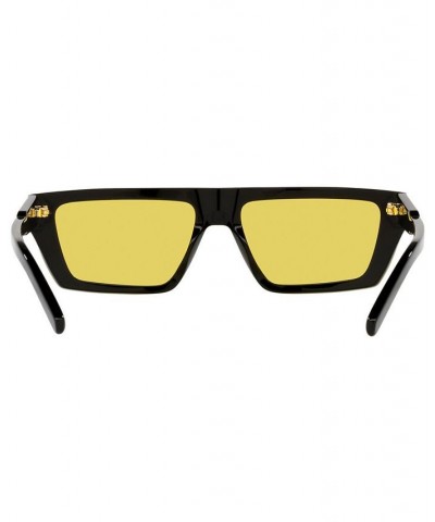 Men's Sunglasses AN4281 56 BLACK/YELLOW/BLACK/YELLOW $26.25 Mens