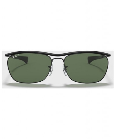 Unisex Polarized Sunglasses RB3619 SHINY BLACK/GREEN POLAR $44.80 Unisex