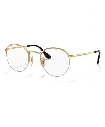 RX3947V ROUND GAZE Unisex Round Eyeglasses Gold $39.38 Unisex