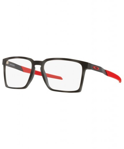 OX8055 Exchange Men's Rectangle Eyeglasses Satin Black $45.76 Mens